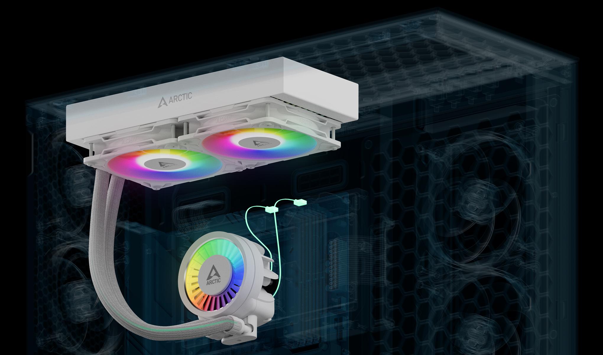 Arctic Liquid Freezer III Pro 280 A-RGB (White) — фото 8