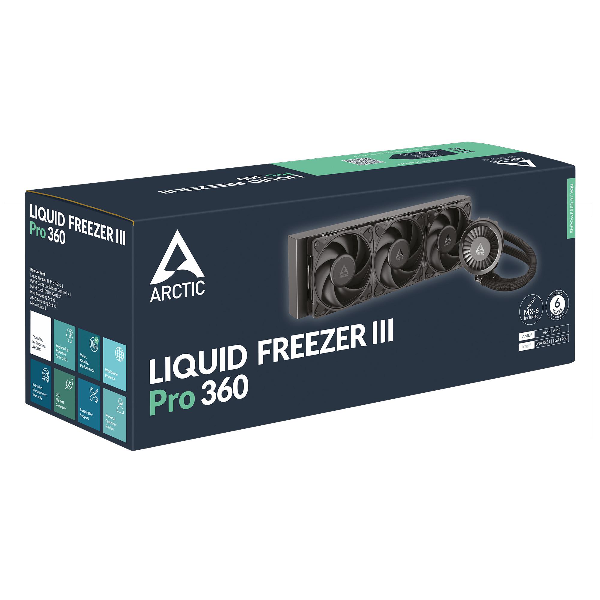 Arctic Liquid Freezer III Pro 360 (Black) — фото 5