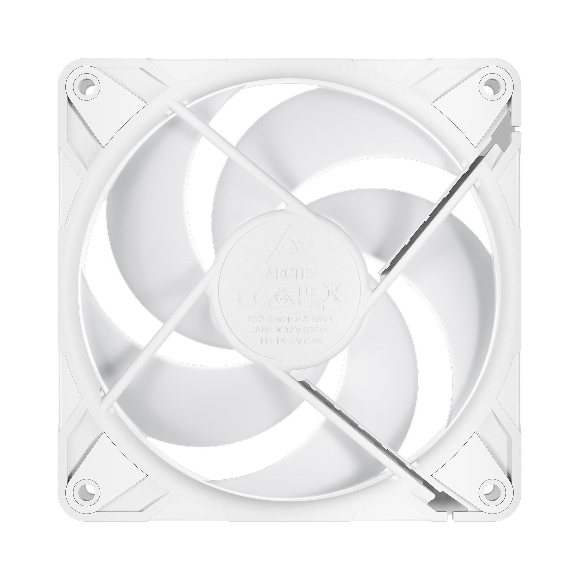 Arctic P12 Pro Reverse A-RGB (White) — 3 Pack — фото 3