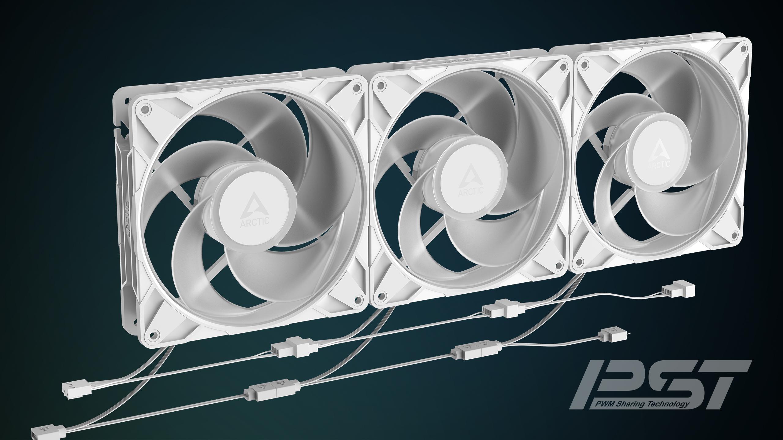Arctic P14 Pro Reverse A-RGB (White) — 3 Pack — фото 10